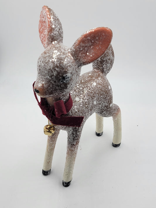Our Famous Glitter Deer in Brown
