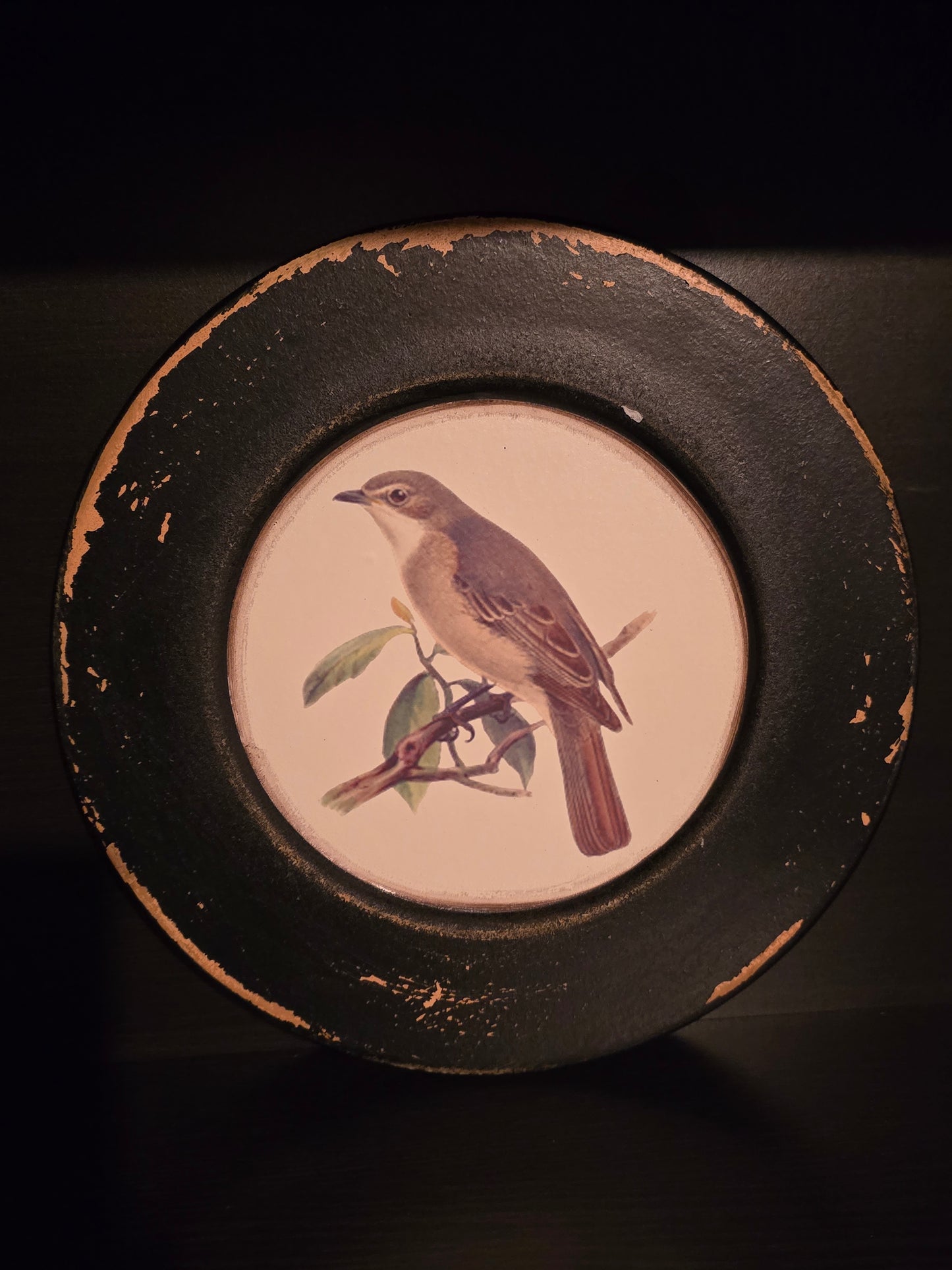 3 Wood Bird Plates